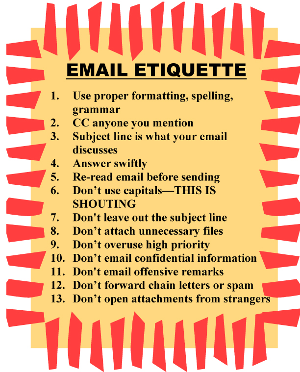email etiquette clipart - photo #3